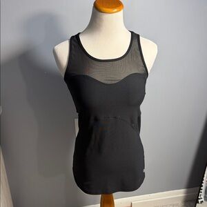 90 Degree By Reflex Black Mesh Tank Top